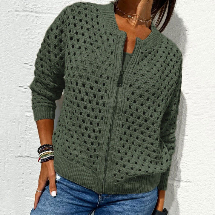 Kelsey - Knitted Jacket With Zipper
