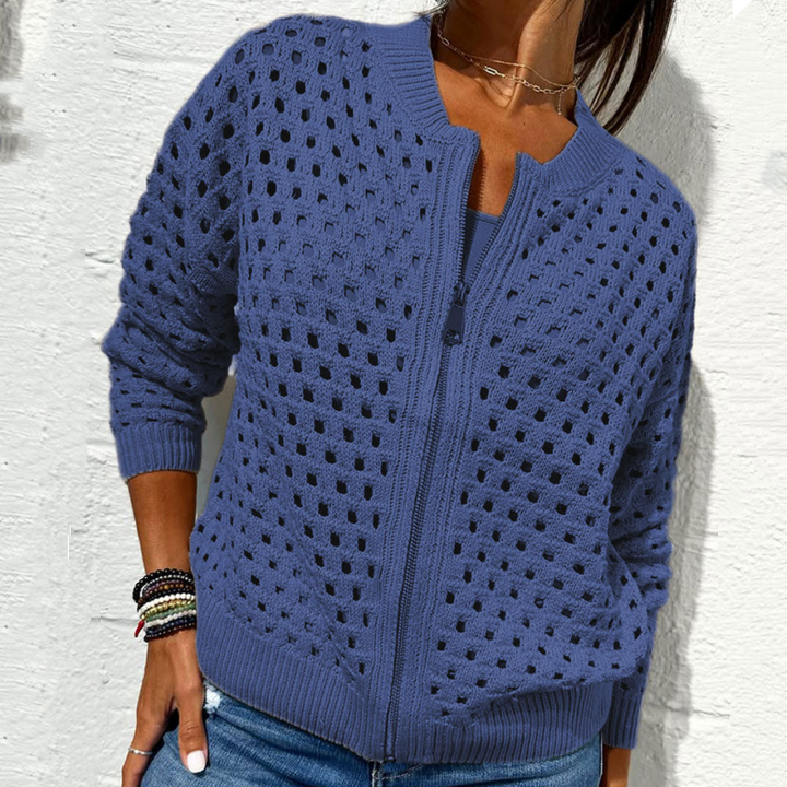 Kelsey - Knitted Jacket With Zipper