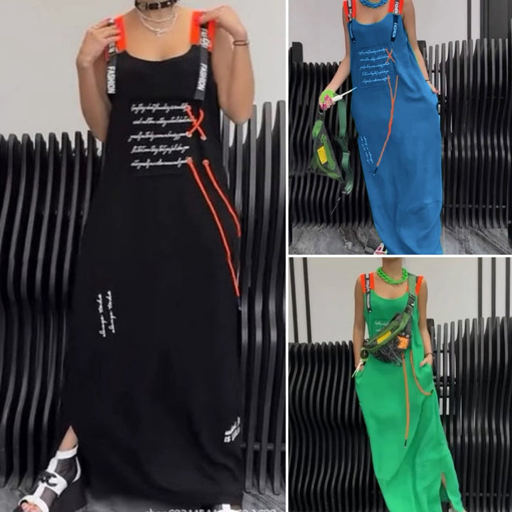 Wafia - Casual Sleeveless Printed Dress