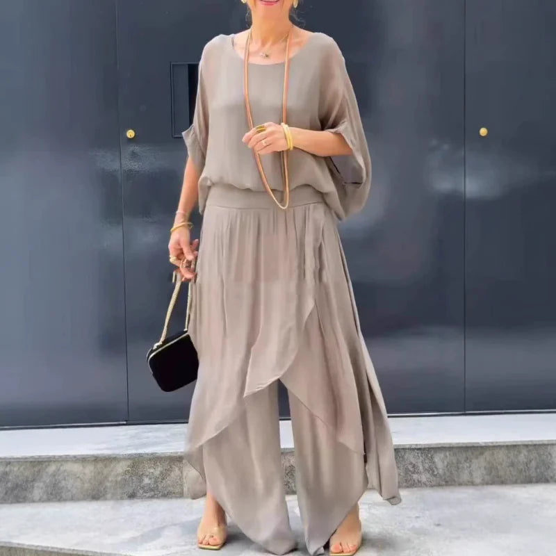 Alyson - Chiffon Two Piece Set